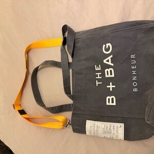 Gray and Yellow Men's Bag